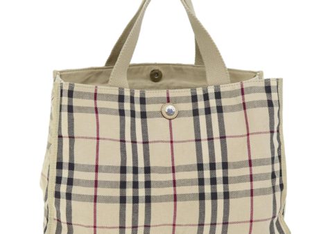 BURBERRY Nova Check Hand Bag Canvas BeigeNew ti1736 Online now