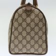 GUCCI GG Canvas Web Sherry Line Boston Bag PVC Beige Green Red 72785 Sale