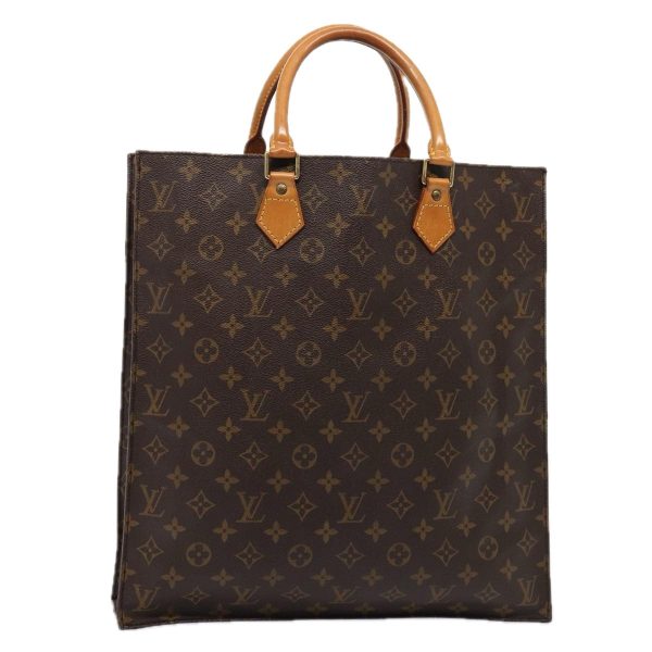 LOUIS VUITTON Monogram Sac Plat Hand Bag M51140  80370 Fashion