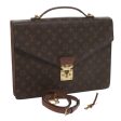 LOUIS VUITTON Monogram Porte Documents Bandouliere Bag M53338  61491 Online now