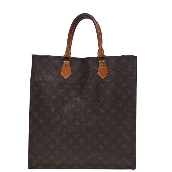 LOUIS VUITTON Monogram Sac Plat Hand Bag M51140  80046 Discount