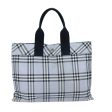 BURBERRY Nova Check Blue Label Hand Bag Nylon Light BlueNew bs15355 Hot on Sale