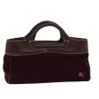 BURBERRY Blue Label Hand Bag Wool Wine RedNew ti1859 Supply