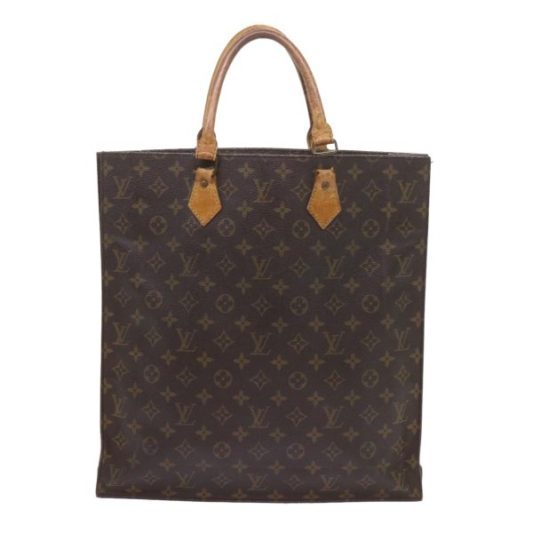 LOUIS VUITTON Monogram Sac Plat Hand Bag M51140  bs10123 Online Sale