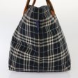 BURBERRY Burberrys Nova Check Blue Label Hand Bag Canvas 2Set NavyNew ti1802 Online