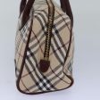 BURBERRY Nova Check Hand Bag Canvas BeigeNew 81791 Discount