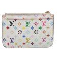 LOUIS VUITTON Multicolor Pochette Cles NM Coin Purse White M93734  58968 Cheap