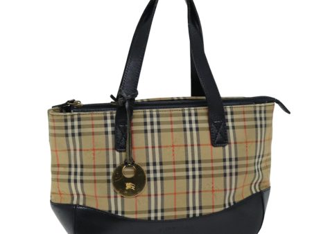 BURBERRY Nova Check Hand Bag Canvas BeigeNew 76210 Online Hot Sale