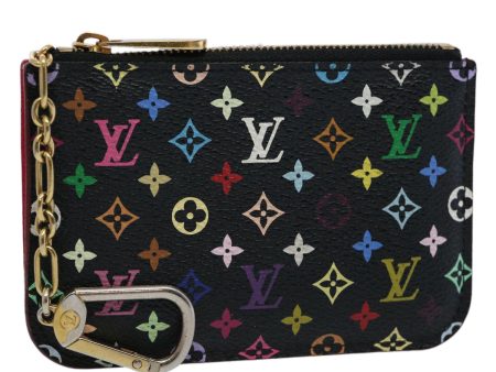 LOUIS VUITTON Multicolor Pochette Cles NM Coin Purse Black M60279  yk9520 Online