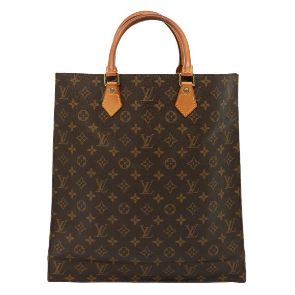 LOUIS VUITTON Monogram Sac Plat Hand Bag M51140  79081 For Cheap