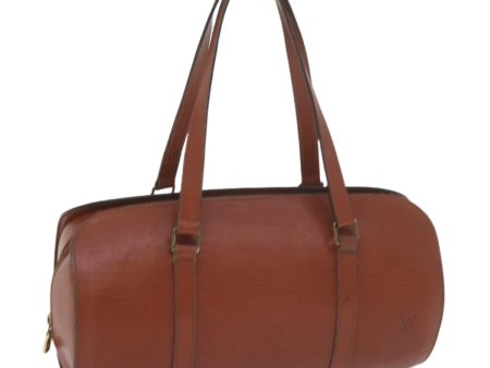 LOUIS VUITTON Epi Soufflot Hand Bag Brown M52223  bs10547 For Sale