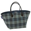 BURBERRY Nova Check Blue Label Hand Bag Nylon BlueNew ti2198 Online