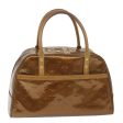 LOUIS VUITTON Monogram Vernis Tompkins Square Hand Bag Bronze M91103 Auth 59514 Online