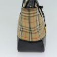 BURBERRY Nova Check Hand Bag Canvas BlackNew 77803 Discount