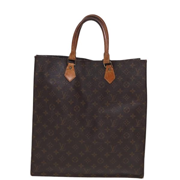 LOUIS VUITTON Monogram Sac Plat Hand Bag M51140  80046 Discount