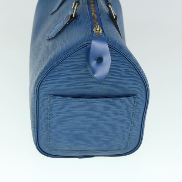 LOUIS VUITTON Epi Speedy 25 Hand Bag Toledo Blue M43015  ki3838 For Cheap