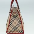 BURBERRY Nova Check Blue Label Hand Bag Canvas BeigeNew ti1855 For Discount