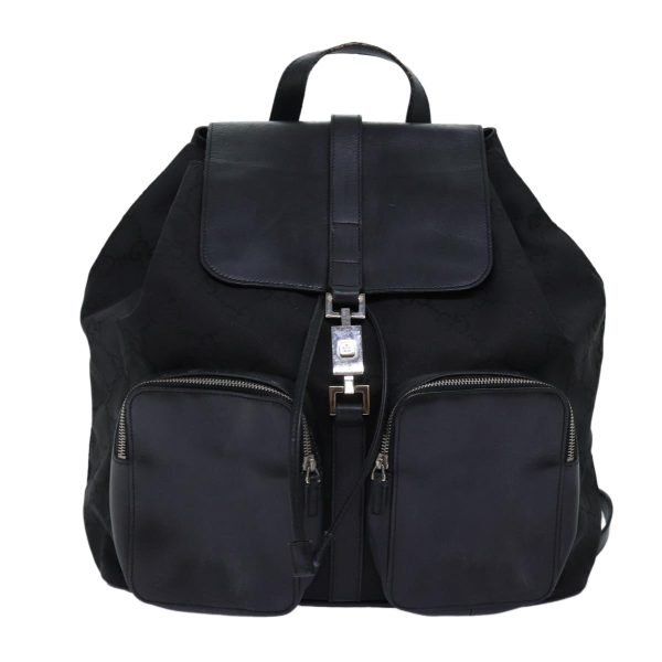 GUCCI GG Canvas Jackie Backpack Black 003 0246 73377 Online Hot Sale