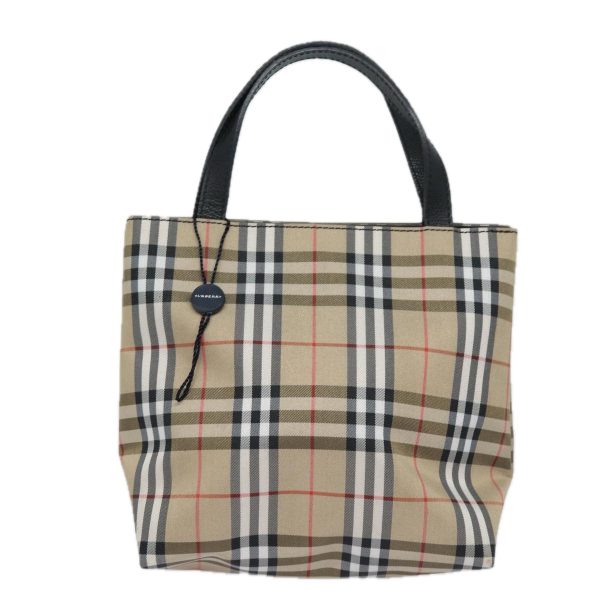 BURBERRY Nova Check Hand Bag Canvas BeigeNew yk13568 Cheap