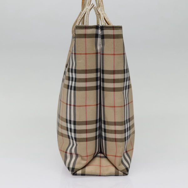 BURBERRY Nova Check Hand Bag Canvas BeigeNew ti2118 Online Sale