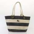 BURBERRY Blue Label Hand Bag Canvas Leather 2Set White BlackNew 81984 on Sale