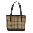 BURBERRY Nova Check Hand Bag Canvas BeigeNew 83214 For Cheap