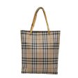 BURBERRY Nova Check Hand Bag Canvas BeigeNew ti2118 Online Sale