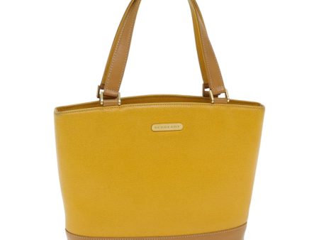 BURBERRY Hand Bag Leather Yellow GoldNew bs17941 on Sale