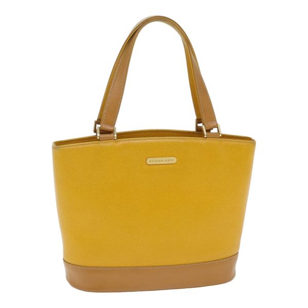 BURBERRY Hand Bag Leather Yellow GoldNew bs17941 on Sale