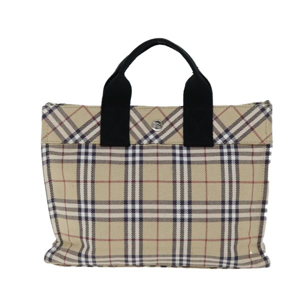 BURBERRY Nova Check Blue Label Hand Bag Canvas BeigeNew yk12723 Online