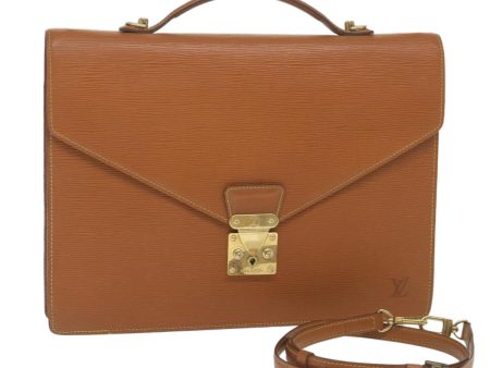 LOUIS VUITTON Epi Porte Documents Bandouliere Zipangu Gold M54468  yk9481 Online now