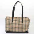 BURBERRY Nova Check Hand Bag Canvas Leather 2Set Beige BlackNew ti1939 on Sale