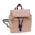 GUCCI GG Canvas Sherry Line Backpack Pink Red Navy 003 0242 73372 Fashion