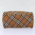 BURBERRY Nova Check Blue Label Hand Bag Nylon BrownNew mr483 Online