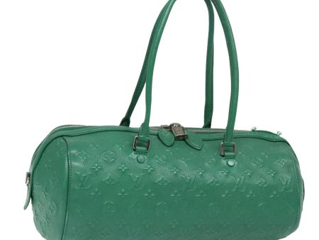 LOUIS VUITTON Monogram Revision Papillon PM Hand Bag Green  78368 For Cheap