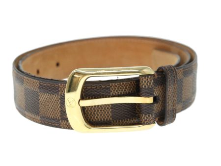 LOUIS VUITTON Damier Ebene Ceinture Ellipse Belt 27.6 -35.4  M6995 Auth ar10898 on Sale