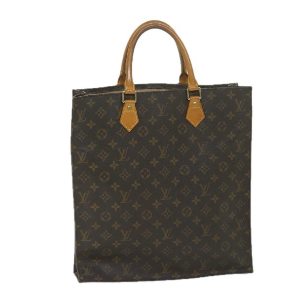 LOUIS VUITTON Monogram Sac Plat Hand Bag M51140  59556 Online Hot Sale