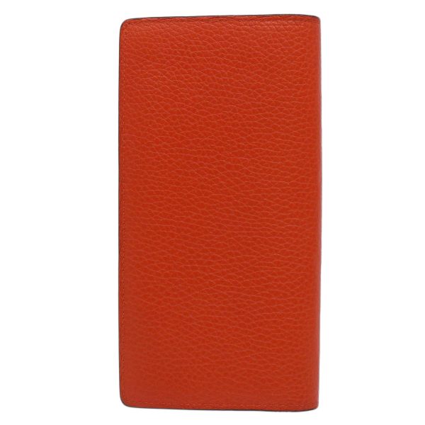 LOUIS VUITTON Portefeuille Plaza Taurillon Leather Orange M58203  60098 Hot on Sale