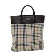 BURBERRY Nova Check Hand Bag Canvas BeigeNew ep4559 Fashion