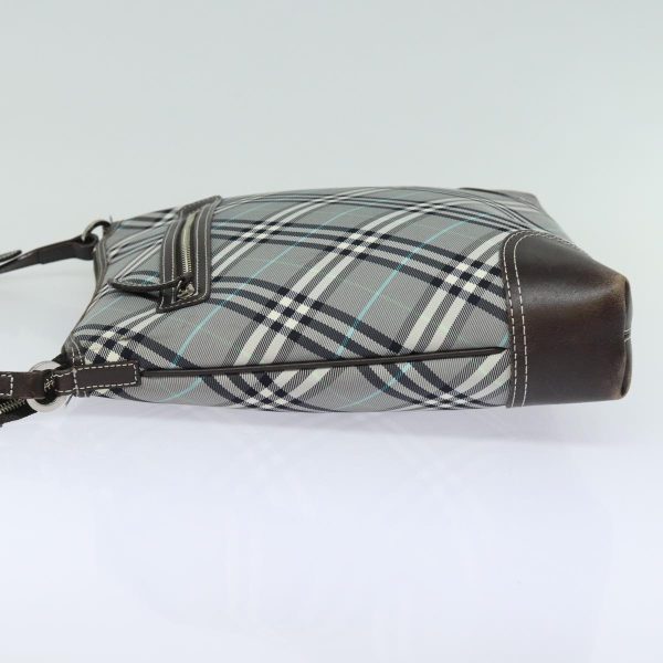 BURBERRY Blue Label Nova Check Shoulder Bag GrayNew 80145 Sale