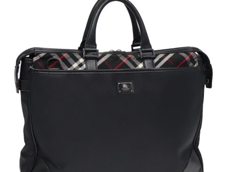 BURBERRY Black label Hand Bag Nylon Black SilverNew bs16578 Online Sale