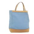 BURBERRY Blue Label Hand Bag Canvas Light Blue SilverNew mr521 Online Hot Sale