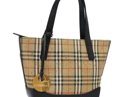 BURBERRY Nova Check Hand Bag Canvas BeigeNew 81322 Online