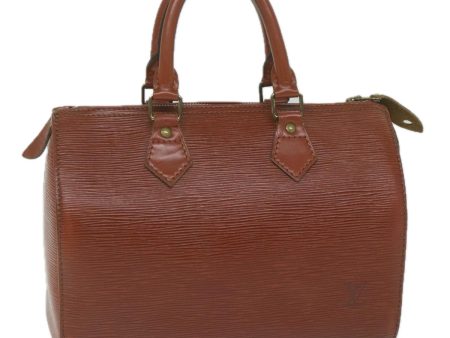 LOUIS VUITTON Epi Speedy 25 Hand Bag Brown M43013  61383 For Cheap