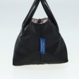 BURBERRY Nova Check Blue Label Hand Bag Nylon Black BeigeNew ti1966 For Sale