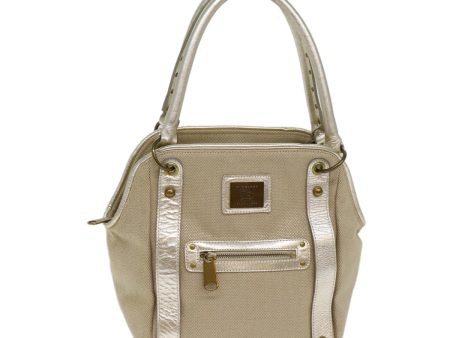 BURBERRY Blue Label Tote Bag Canvas Beige SilverNew ti1773 Fashion