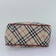 BURBERRY Nova Check Blue Label Hand Bag Nylon Red Beige SilverNew ki4893 Online Hot Sale