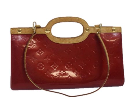 LOUIS VUITTON Monogram Vernis Roxbury Drive Hand Bag 2way Red M91987 Auth 80734 For Sale