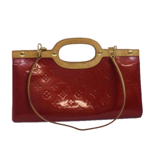 LOUIS VUITTON Monogram Vernis Roxbury Drive Hand Bag 2way Red M91987 Auth 80734 For Sale