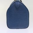 LOUIS VUITTON Epi Speedy 25 Hand Bag Toledo Blue M43015  60551 For Cheap